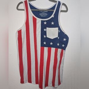 Fifth Sun American Flag Tank Top size medium